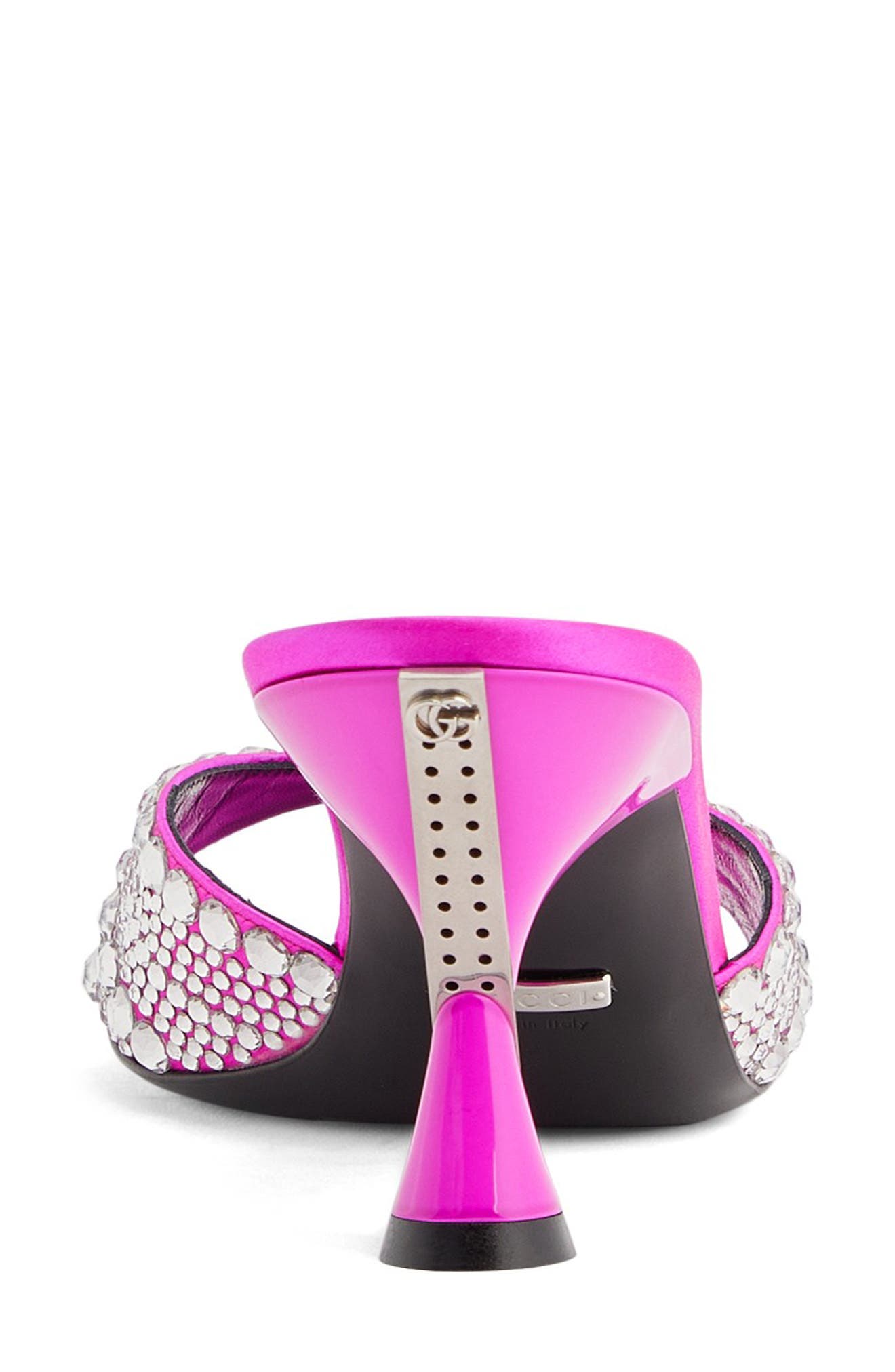 Galactica Crystal Embellished Sandal, Alternate, color, PURE FUCHSIA