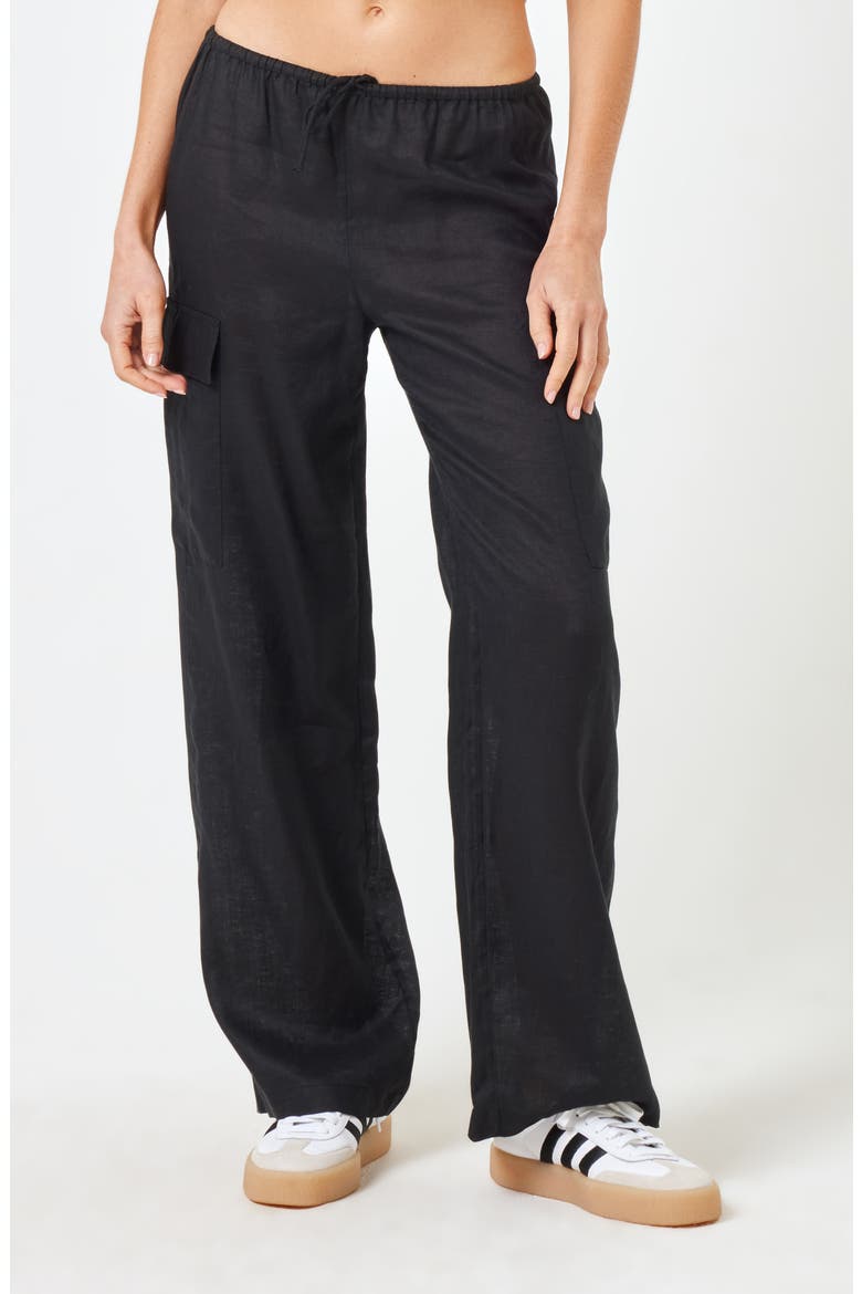 Sundown Cargo Pants, Main, color, BLACK