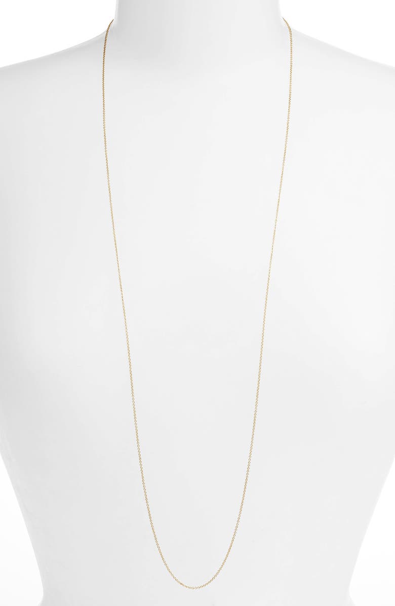 Bony Levy Long Rolo Chain Necklace, Main, color,