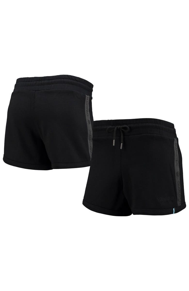 THE WILD COLLECTIVE Women's The Wild Collective Black Charlotte FC Chill Shorts, Main, color, Black