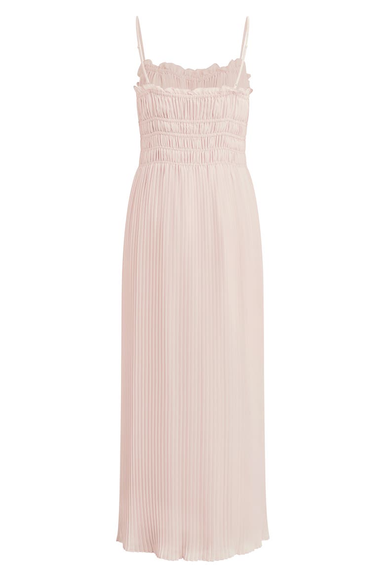 The Best Dressed Guest Pleated Maxi Dress, Alternate, color, ROSEWATER