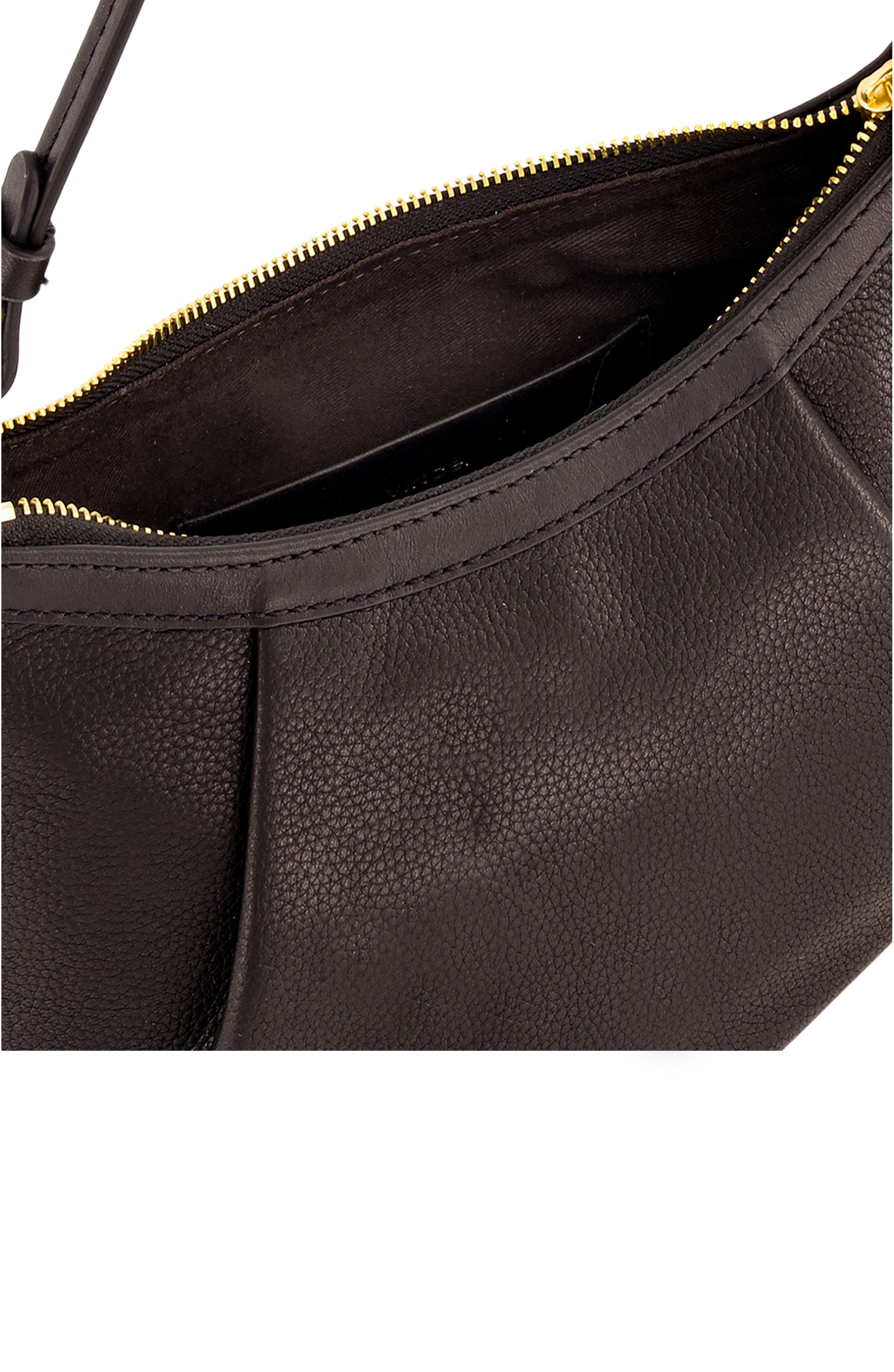 Ava Pebbled Leather Convertible Crossbody Bag, Alternate, color, CACAO