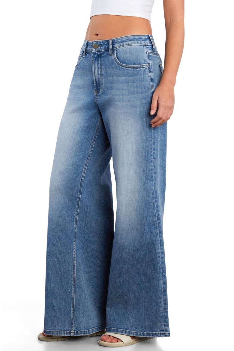 Myra Mid Rise Wide Leg Jeans, Alternate, color, ATLAS BLUE