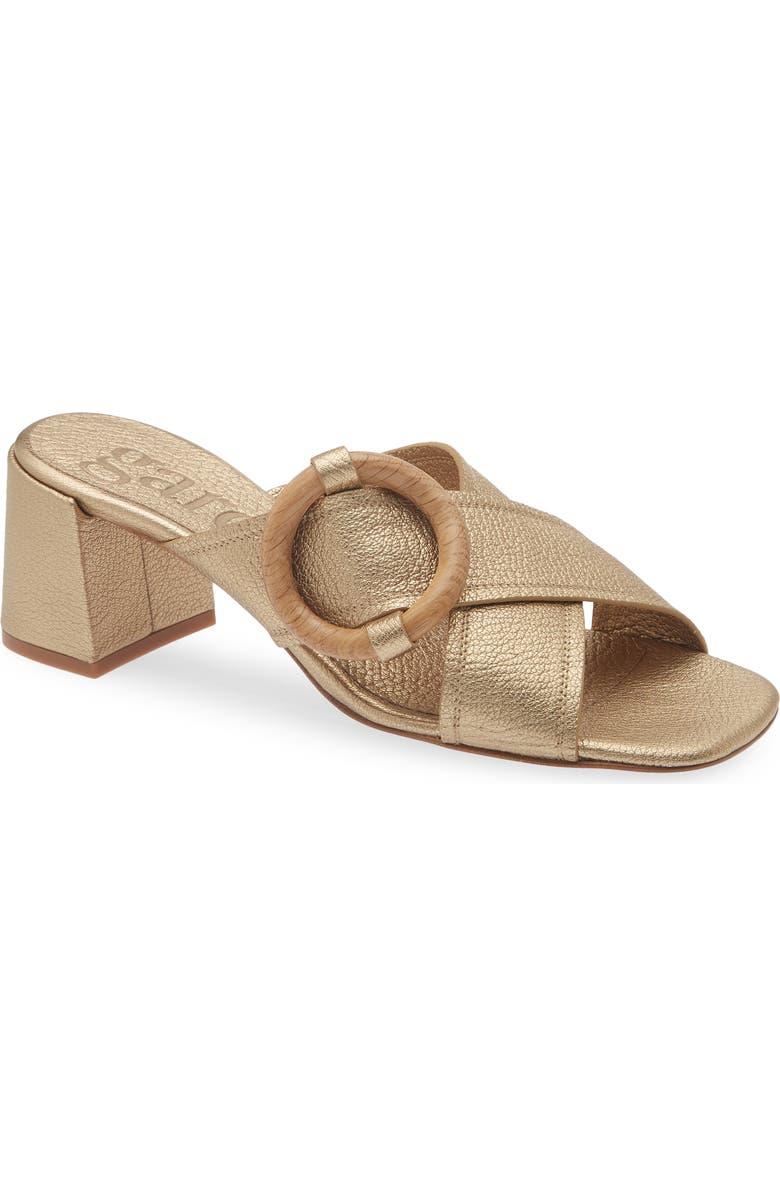 Pedro Garcia Uxia Slide Sandal, Main, color, Nugget Petitgrain-Oak