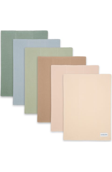 Cotton Burp Cloths - Pack of 6