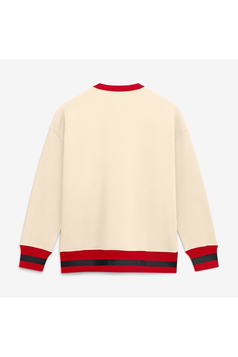 Women's Nike  Natural Georgia Bulldogs Oversized Legacy Arch Phoenix Sweatshirt, Alternate, color, Natural