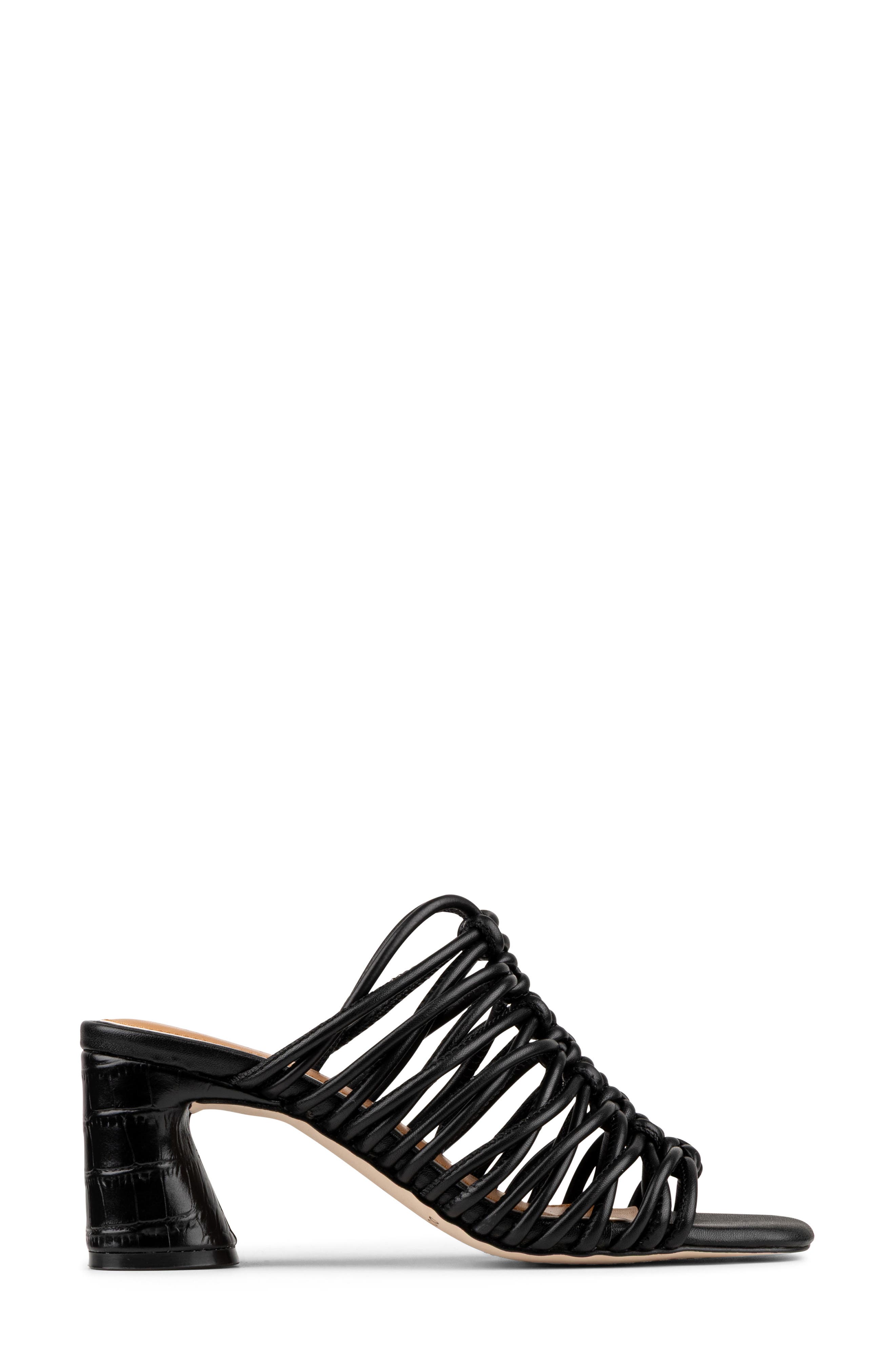Donald Pliner Vyta Strappy Block Heel Sandal, Alternate, color, Black