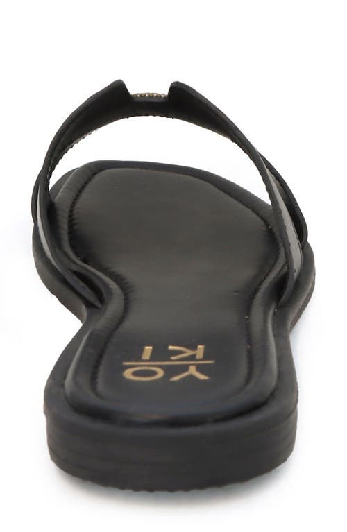 Yoki Isabel Slide Sandal In Black