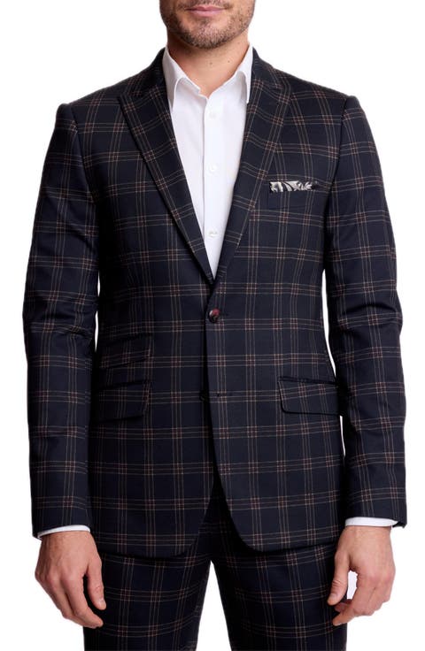 Ashton Slim Peak Lapel Suit Jacket