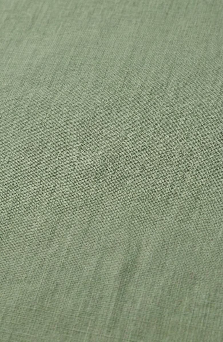 Modenaire Smocked Button Front Midi Dress, Alternate, color, Sage Green