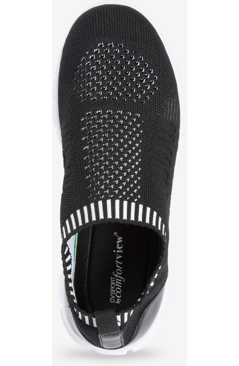 Comfortview CV Sport Bellamy Slip On Sneaker, Alternate, color, Black White