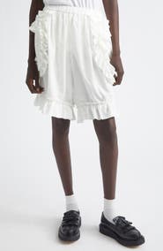 Comme des Garçons Girl Ruffle Trim Broadcloth Bloomer Shorts