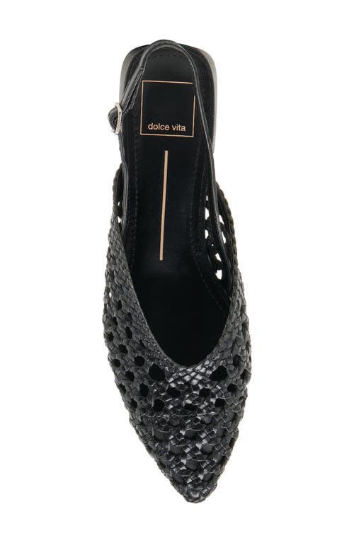 Dolce Vita Birdie Pointed Toe Slingback Flat In Black