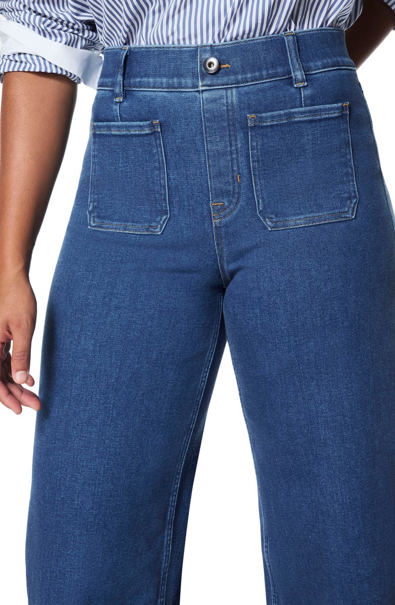 SPANX<sup>®</sup> Crop Wide Leg Pull-On Jeans, Alternate, color,