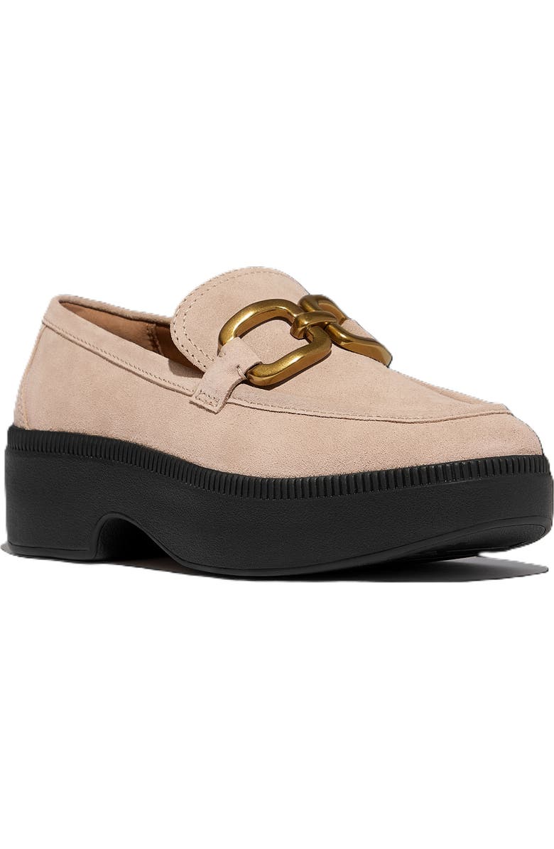 FitFlop F Luma Square Chain Loafers, Main, color, Classic Beige