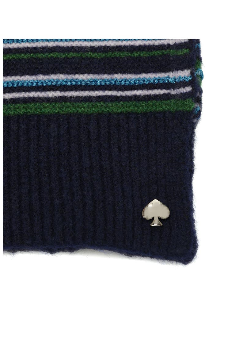 Garter Stitch Stripe Scarf, Alternate, color, FRENCH NAVY MULTI