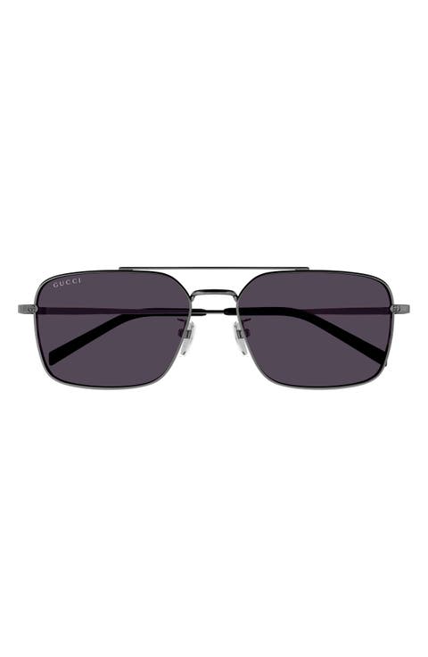 58mm Square Sunglasses