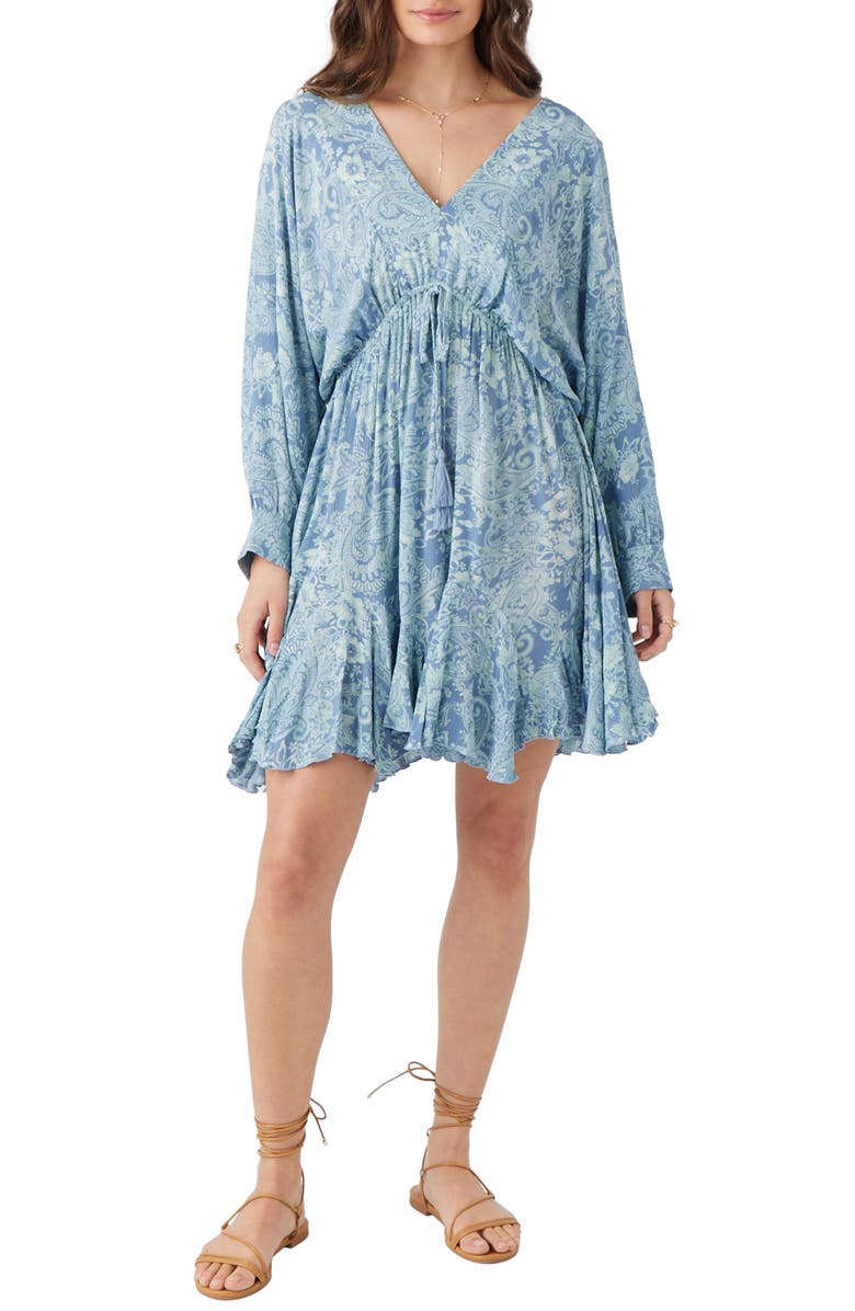 O'Neill Joyce Bentia Long Sleeve Minidress, Main, color,