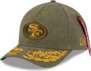 New Era x Alpha Industries Men's New Era x Alpha Industries Olive San Francisco 49ers A-Frame 9FORTY Adjustable Hat