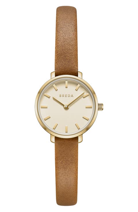 Beverly Leather Strap Watch, 25mm