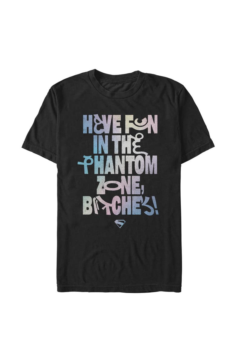 Supergirl Men's Supergirl Have Fun In The Phantom Zone Graphic T-Shirt, Main, color, Black