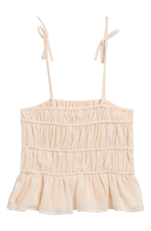 Smock Ruffle Woven Top