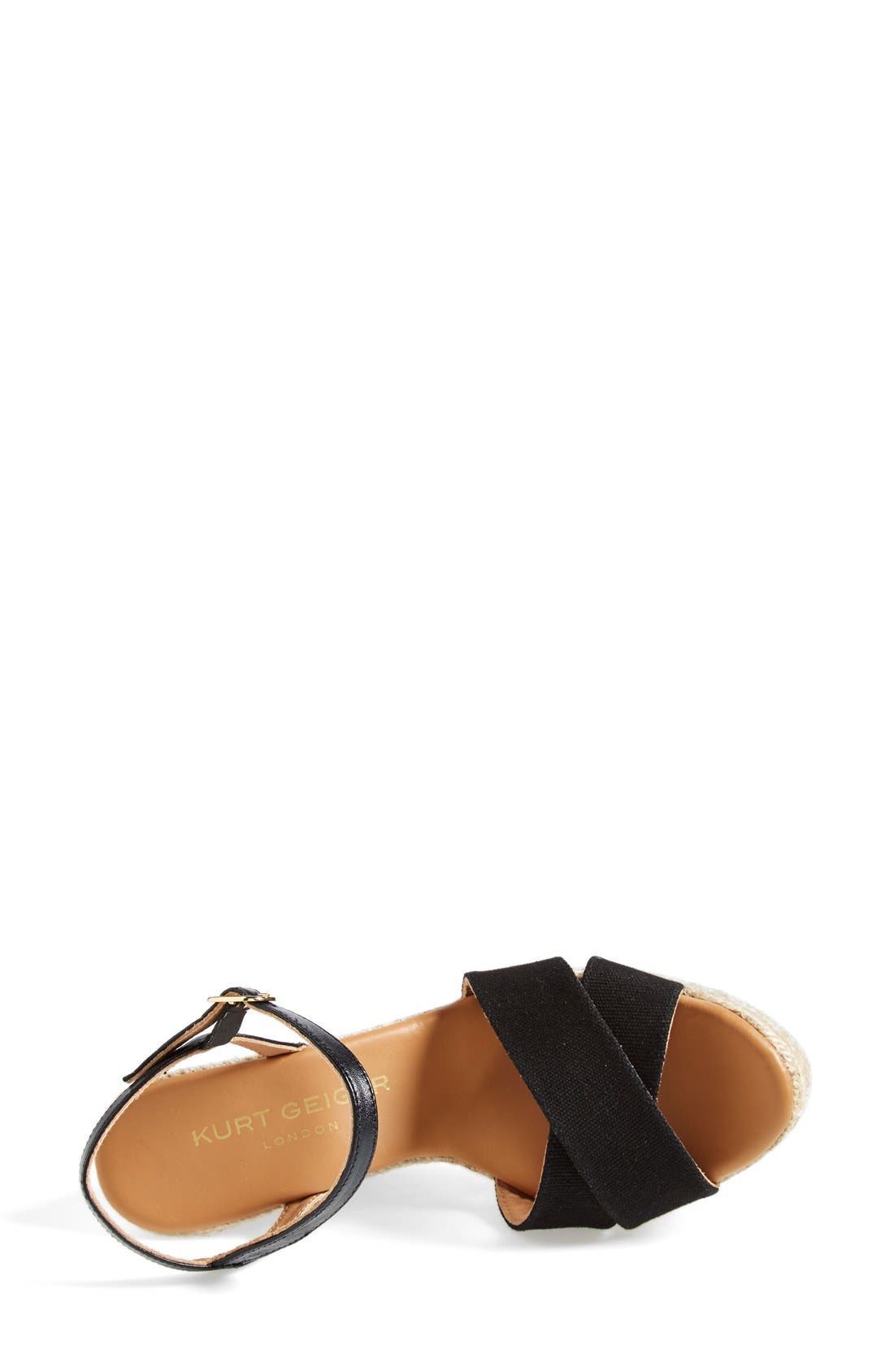 'Amerie' Espadrille Wedge Platform Sandal, Alternate, color, BLACK