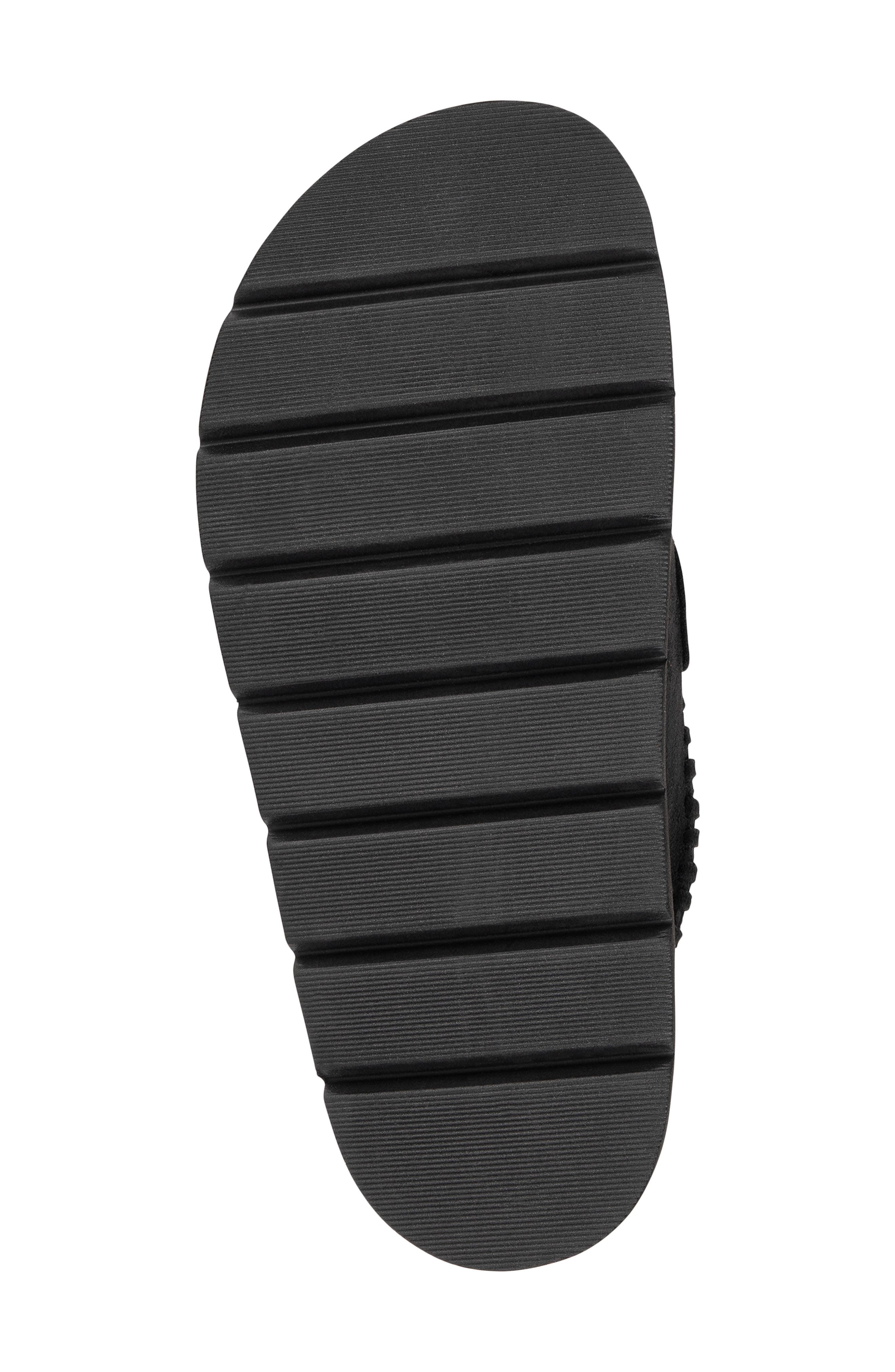 Lenox Faux Suede Tassel Clog, Alternate, color, BLACK