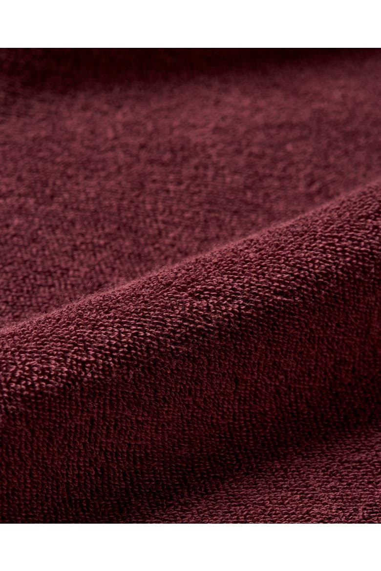 Terry Towelling Tailored Fit Towelling Polo Shirt, Alternate, color, DAMSON