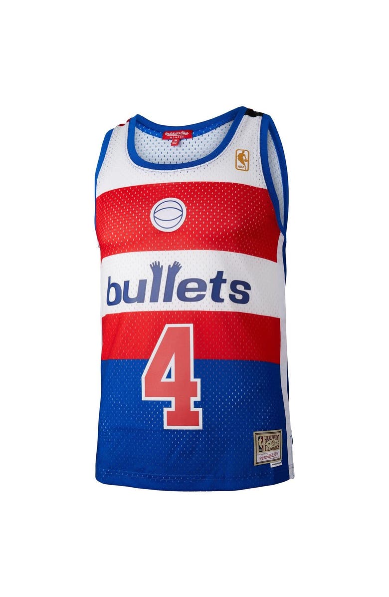 Mitchell & Ness Women's Mitchell & Ness Chris Webber Blue Washington Bullets Hardwood Classics 1996/97 Swingman Jersey, Alternate, color,