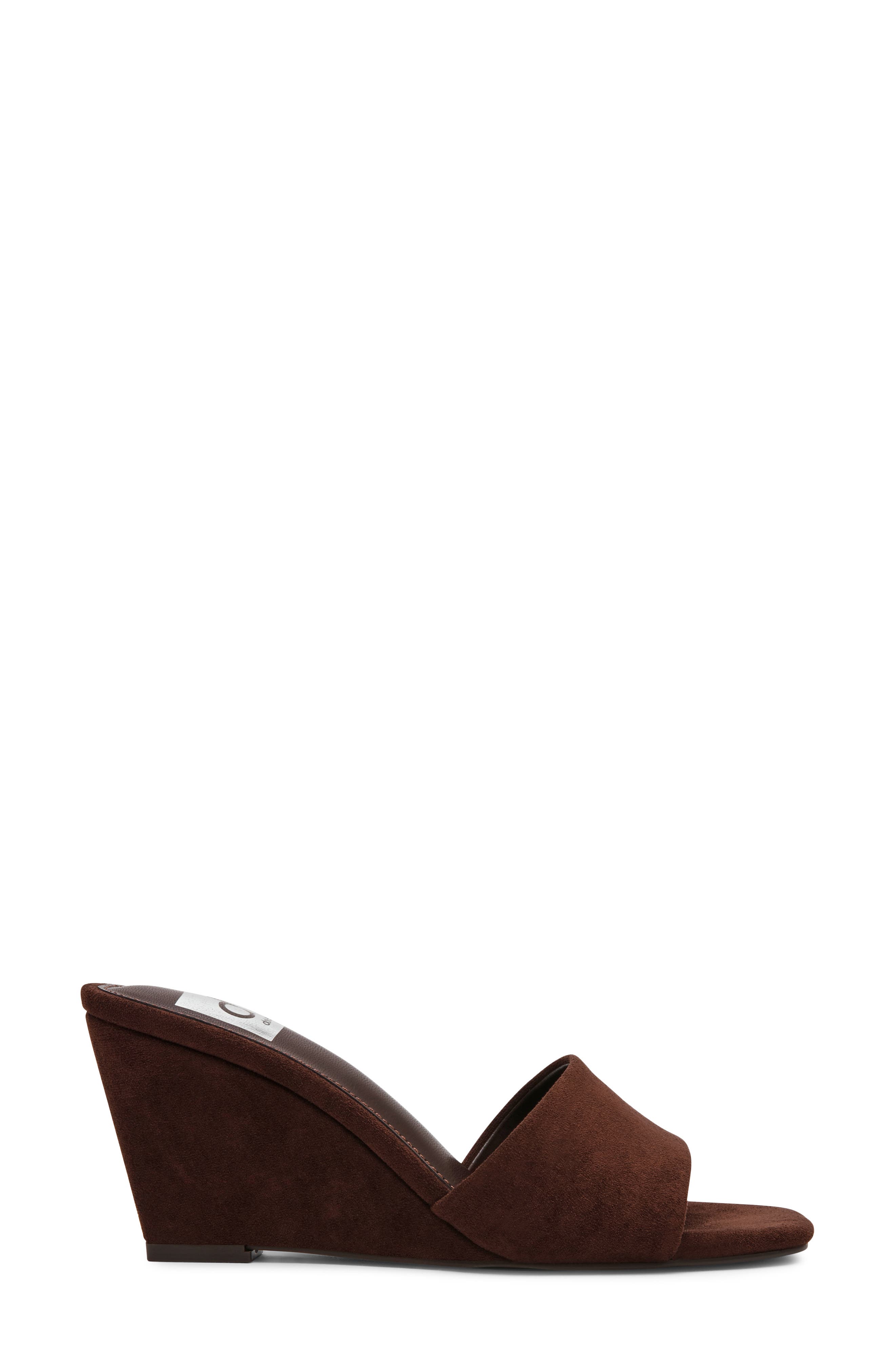 Everess Square Toe Mule, Alternate, color, BROWN