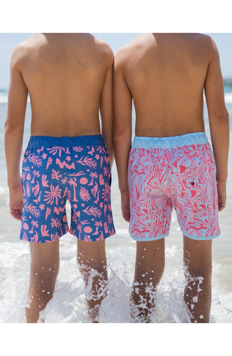 Feather 4 Arrow Kids' Sunny Vibes Swim Trunks, Alternate, color, 