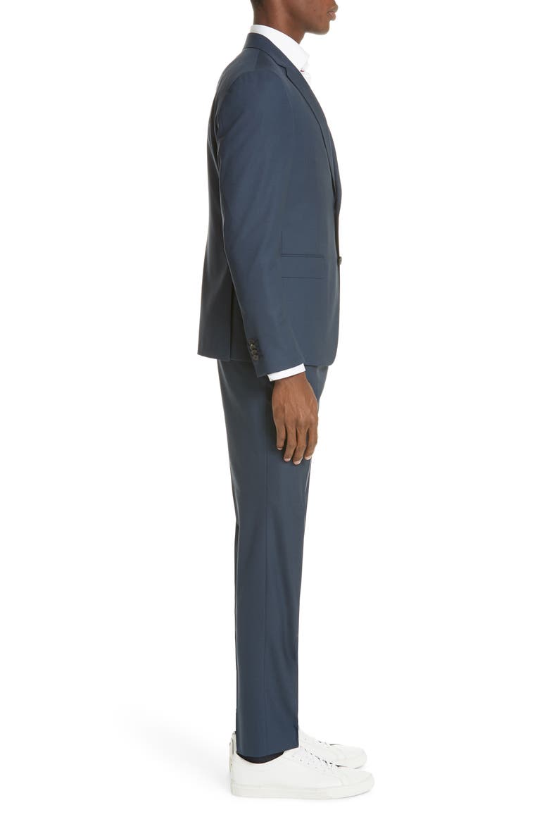 Trim Fit Solid Wool Travel Suit, Alternate, color, BRIGHT BLUE