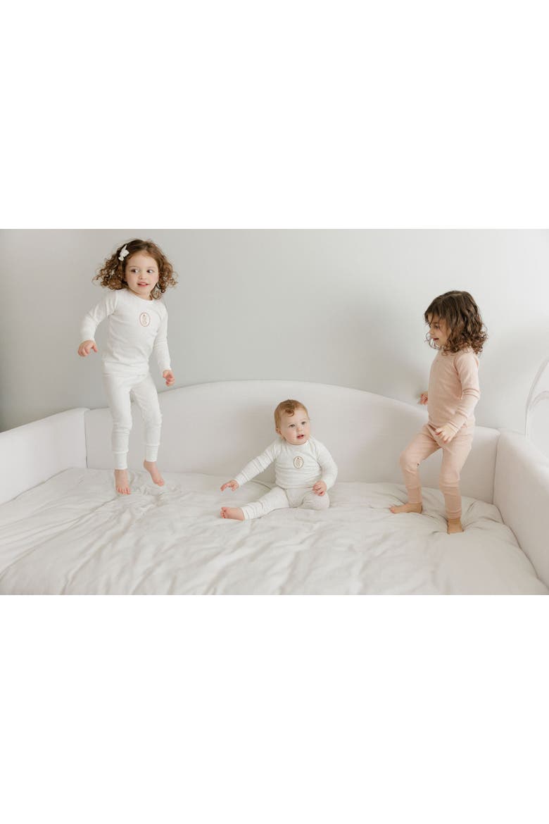 Speckled Bunny Collection - Pajamas, Alternate, color, Ivory/Tan