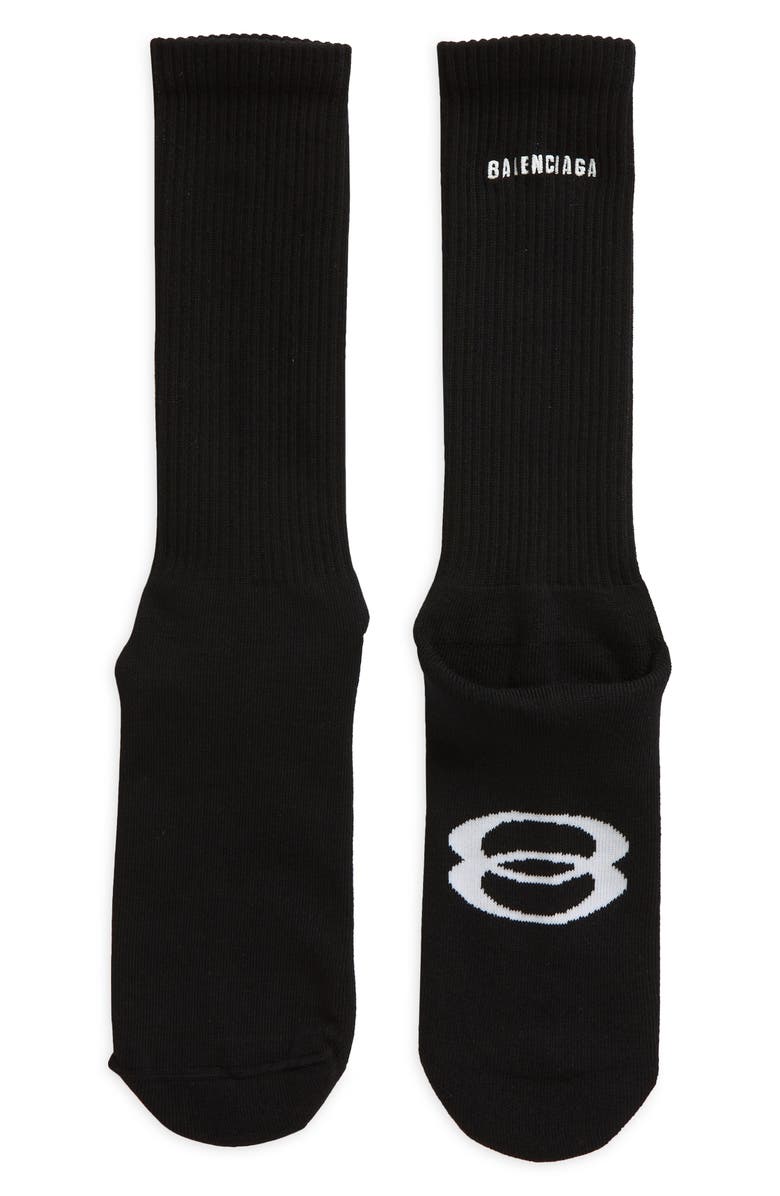 Balenciaga Unity Sports Crew Socks, Main, color, 