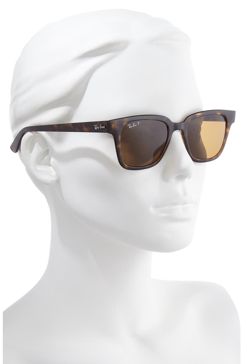 Wayfarer 51mm Polarized Sunglasses, Alternate, color, HAVANA/ BROWN POLAR