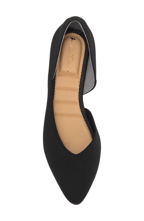 Shop Me Too Aria Half D'orsay Flat In Black