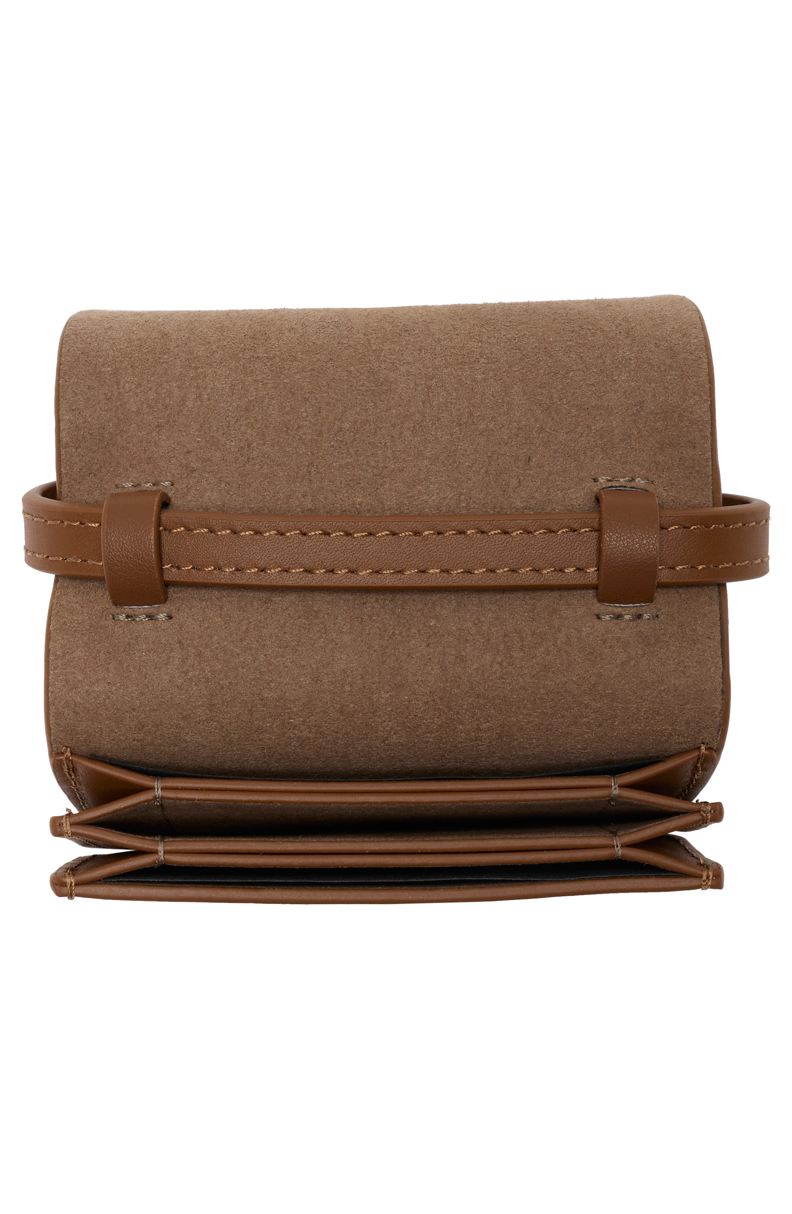 Honore Leather Crossbody Bag, Alternate, color, SEPIA BROWN