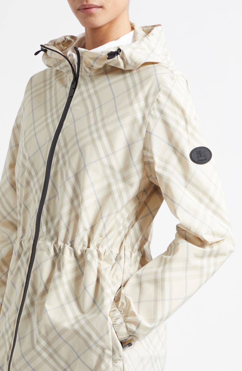 Burberry Whitstable Lightweight Hooded Jacket, Alternate, color, Sesame Beige