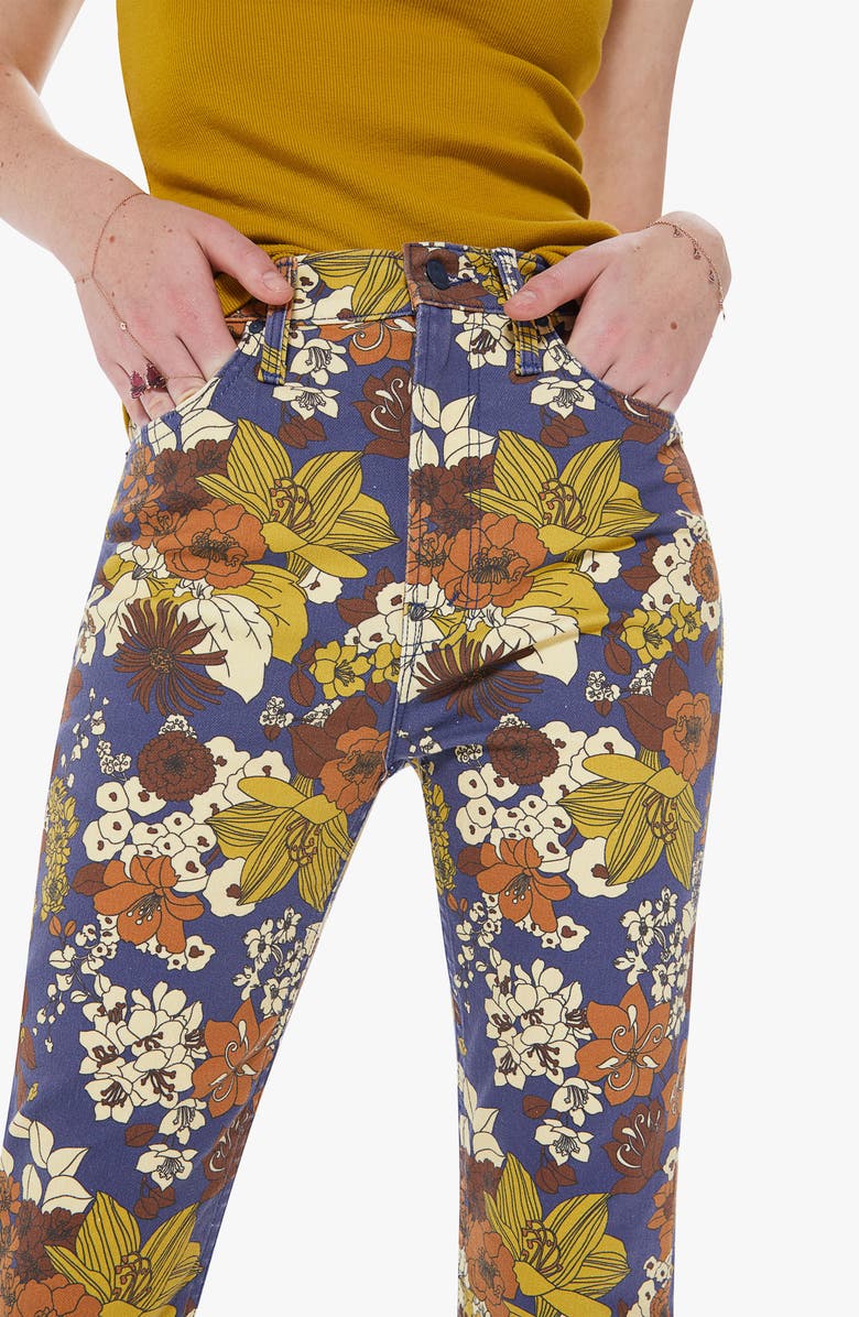 MOTHER Rider High Waist Ankle Straight Leg Jeans, Alternate, color,