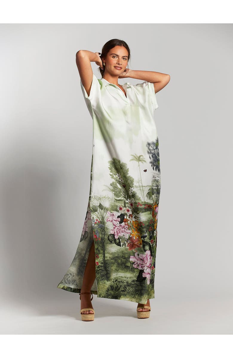 Tori Richard Artistic Garden Alana Caftan, Main, color, 