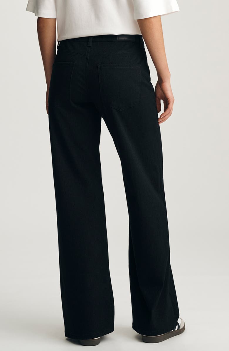 Mavi Jeans Sabrina Wide Leg Jeans, Alternate, color, Black Move