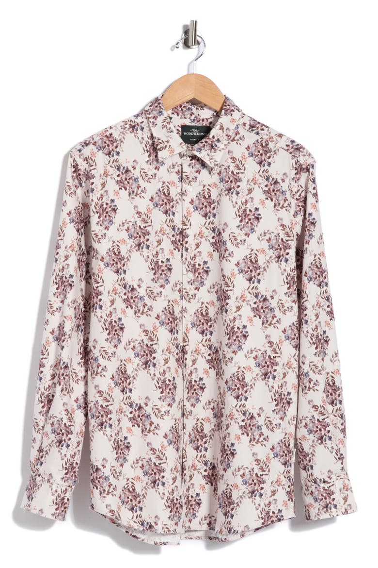 Sport Fit Cape Hallett Cotton Button-Up Shirt, Main, color, SNOW