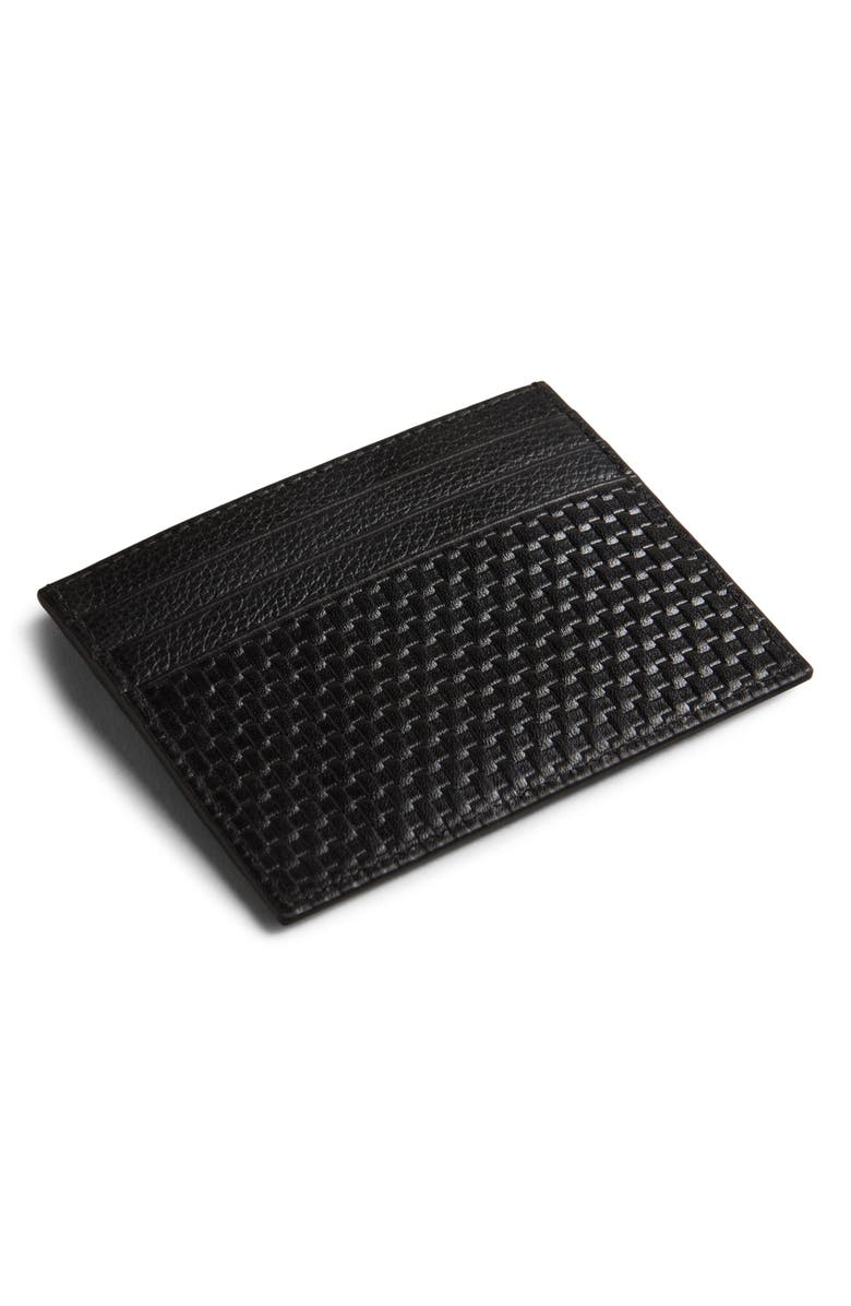 Ted Baker London Dirk Textured Leather Card Holder, Alternate, color,