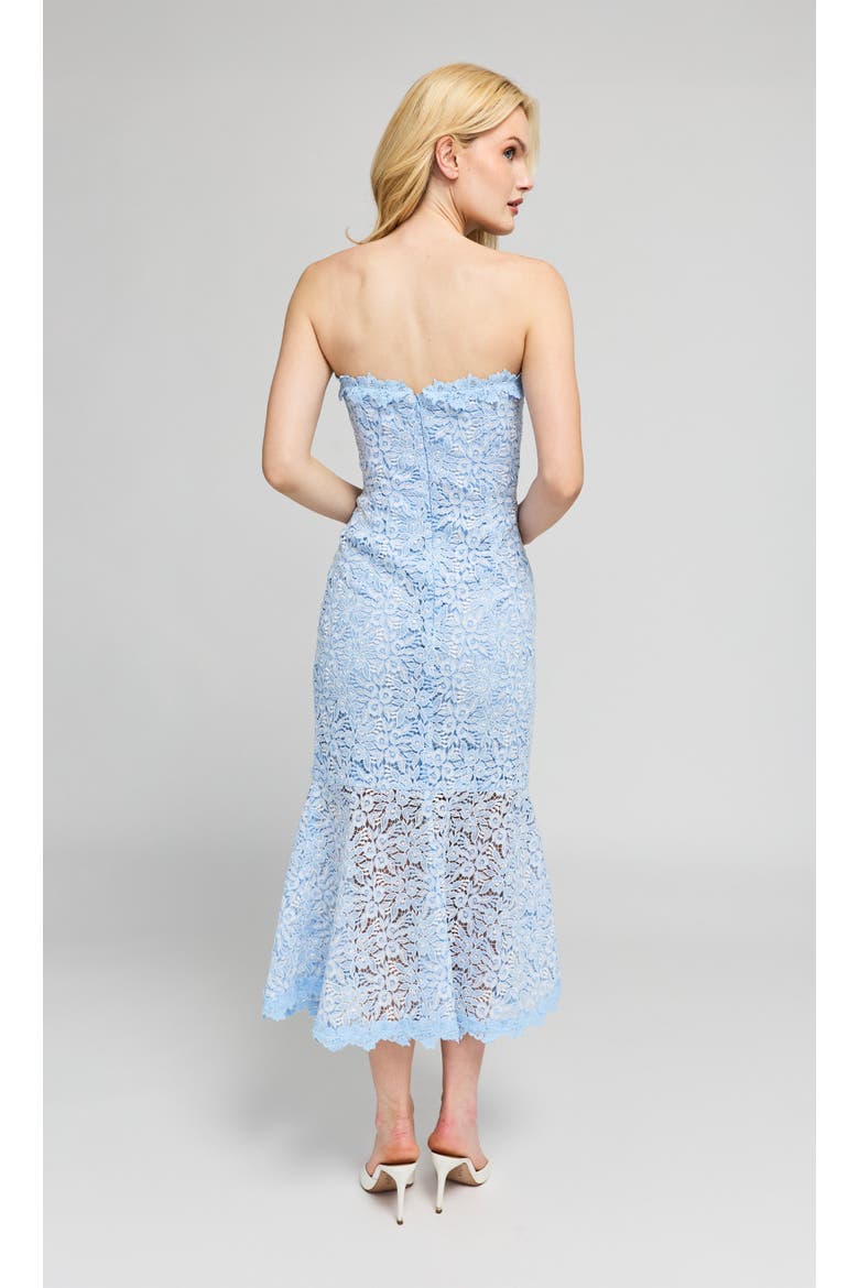Makaia Two Tone Lace Dress, Alternate, color, Light Blue/White