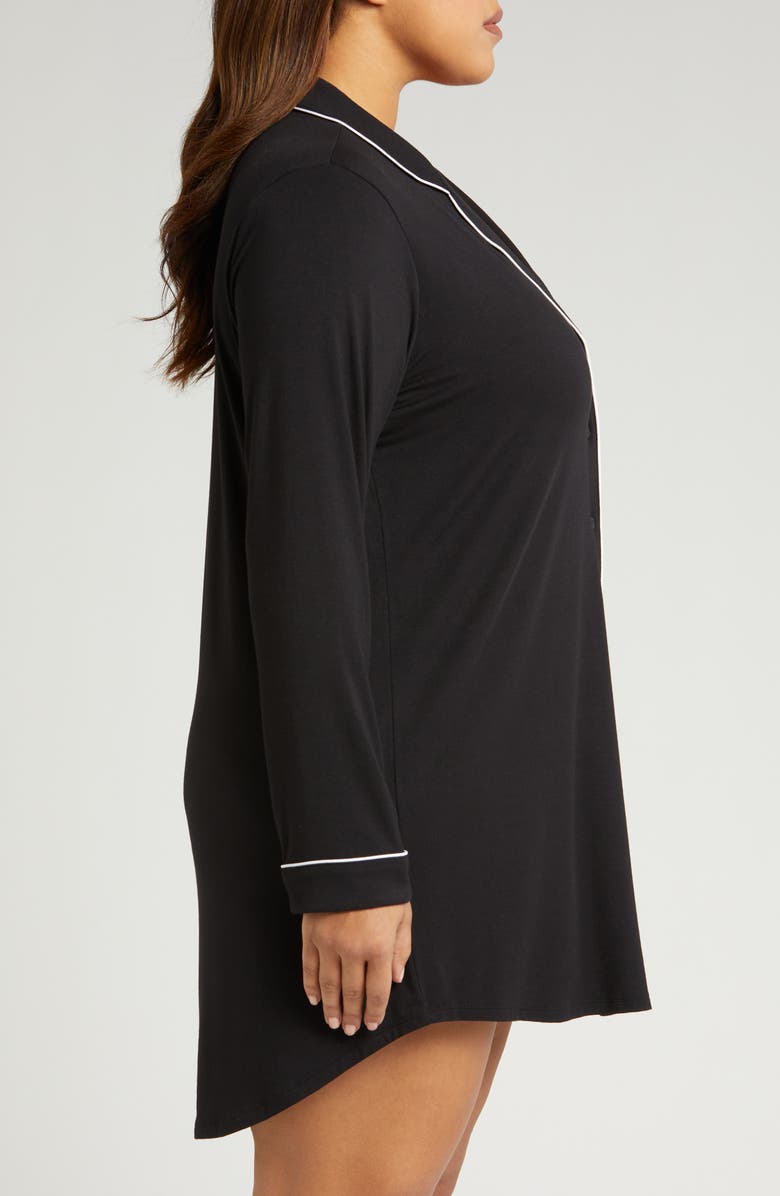 Nordstrom Moonlight Nightshirt, Alternate, color, Black
