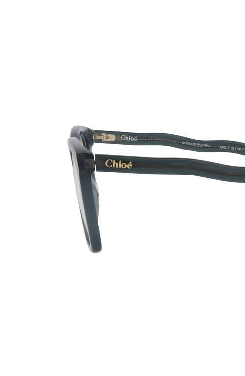 Chloé Core 54mm Cat Eye Optical Glasses In Blue Blue Transparent