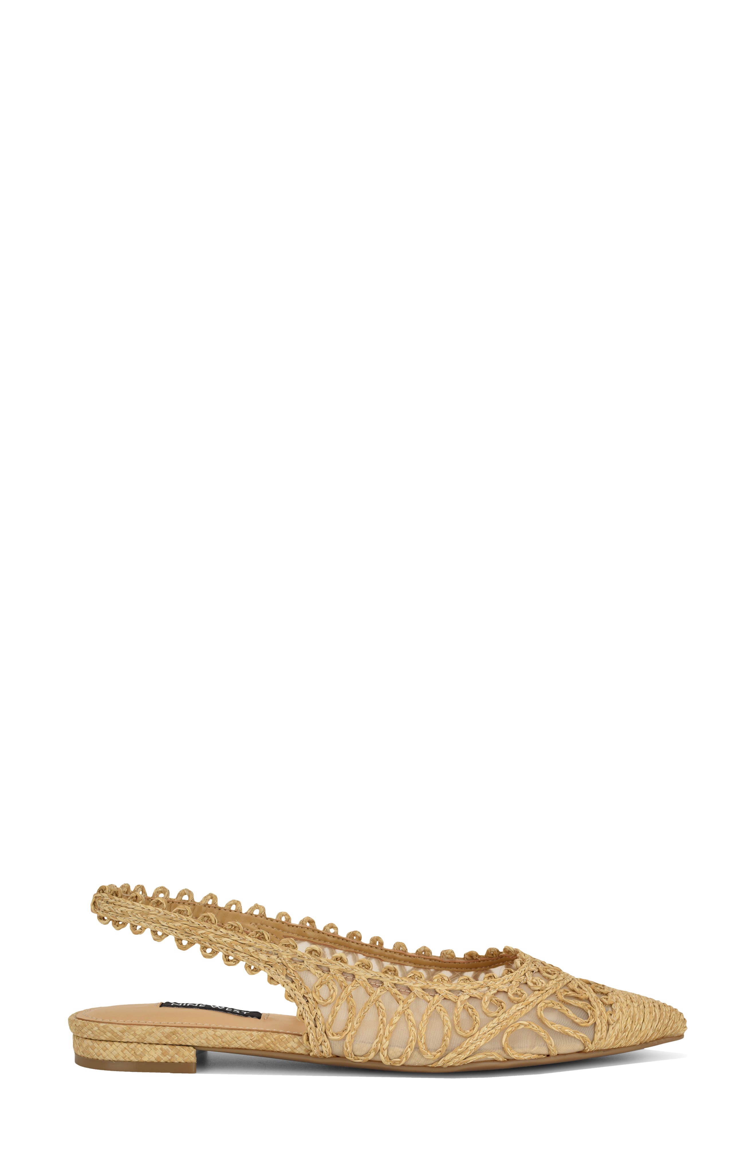 Jovias Slingback Pointed Toe Flat, Alternate, color, LIGHT NATURAL