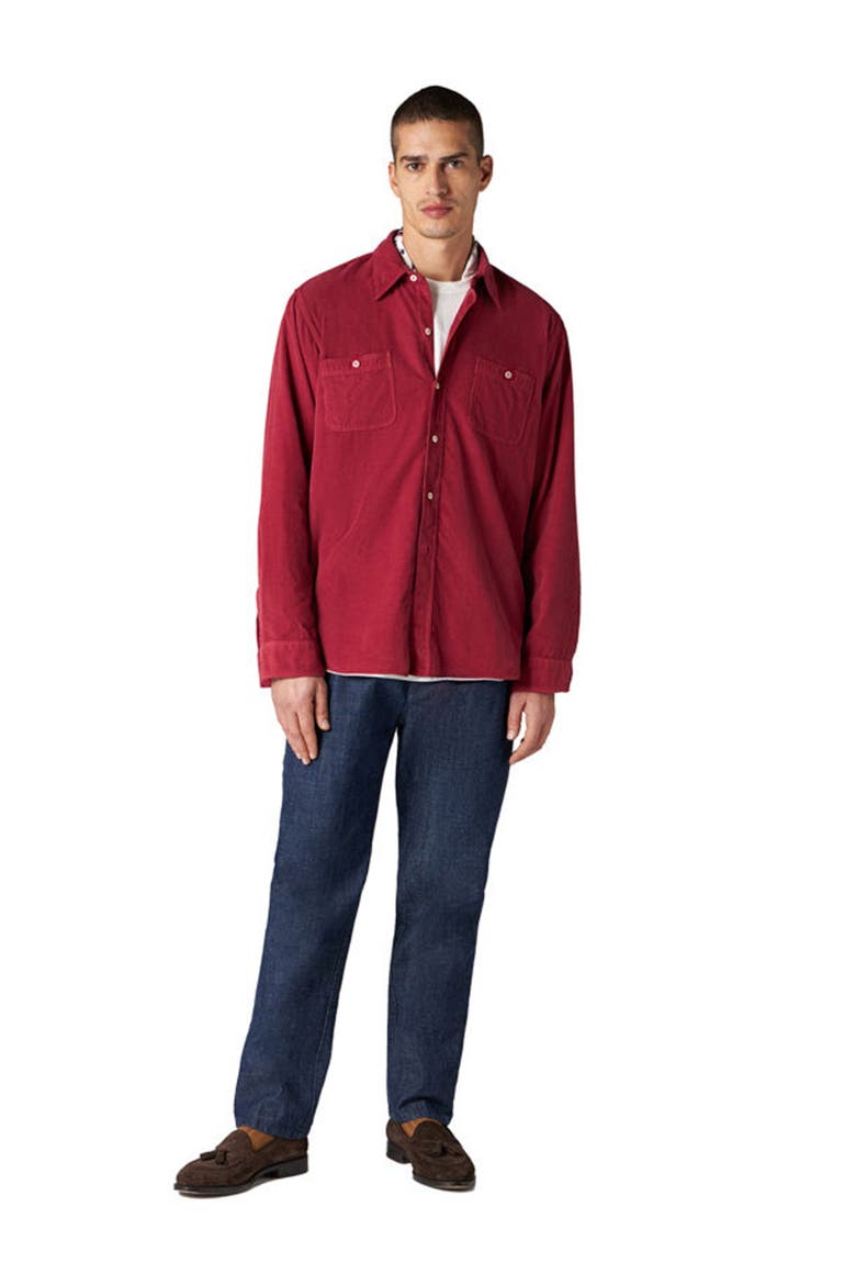 Work Corduroy Shirt, Alternate, color, PINK