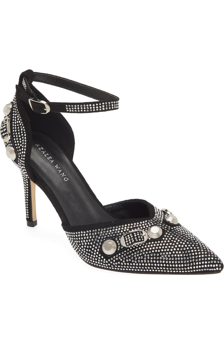 AZALEA WANG Tickles Ankle Strap Pointed Toe Pump, Main, color,